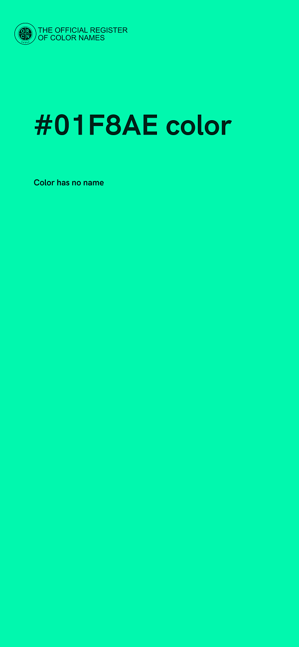 #01F8AE color image
