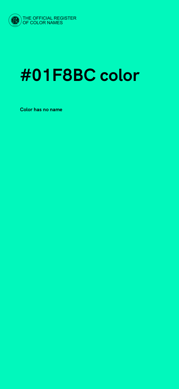 #01F8BC color image