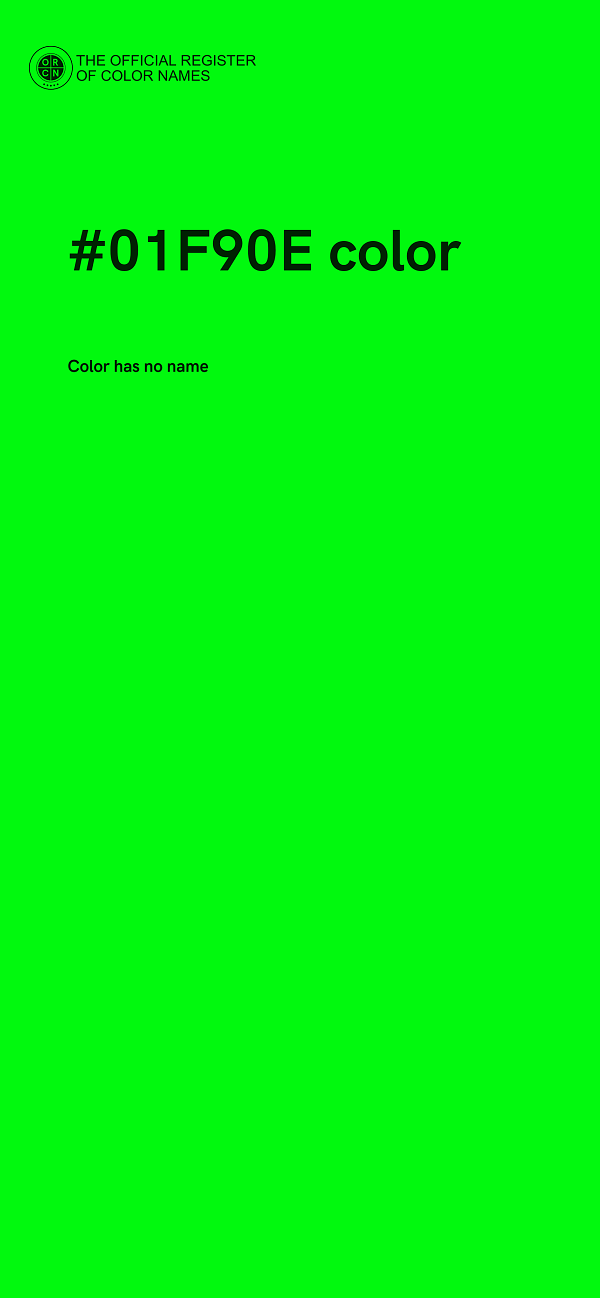 #01F90E color image
