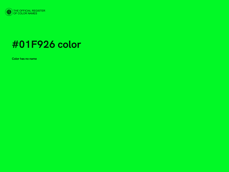 #01F926 color image