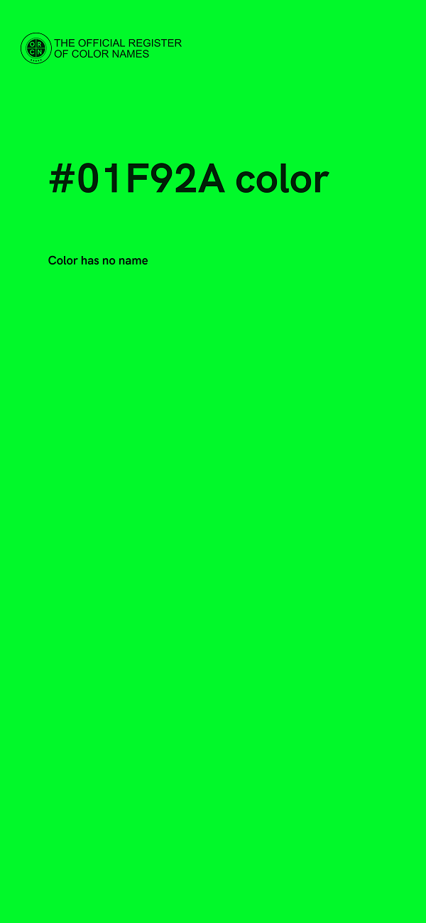 #01F92A color image
