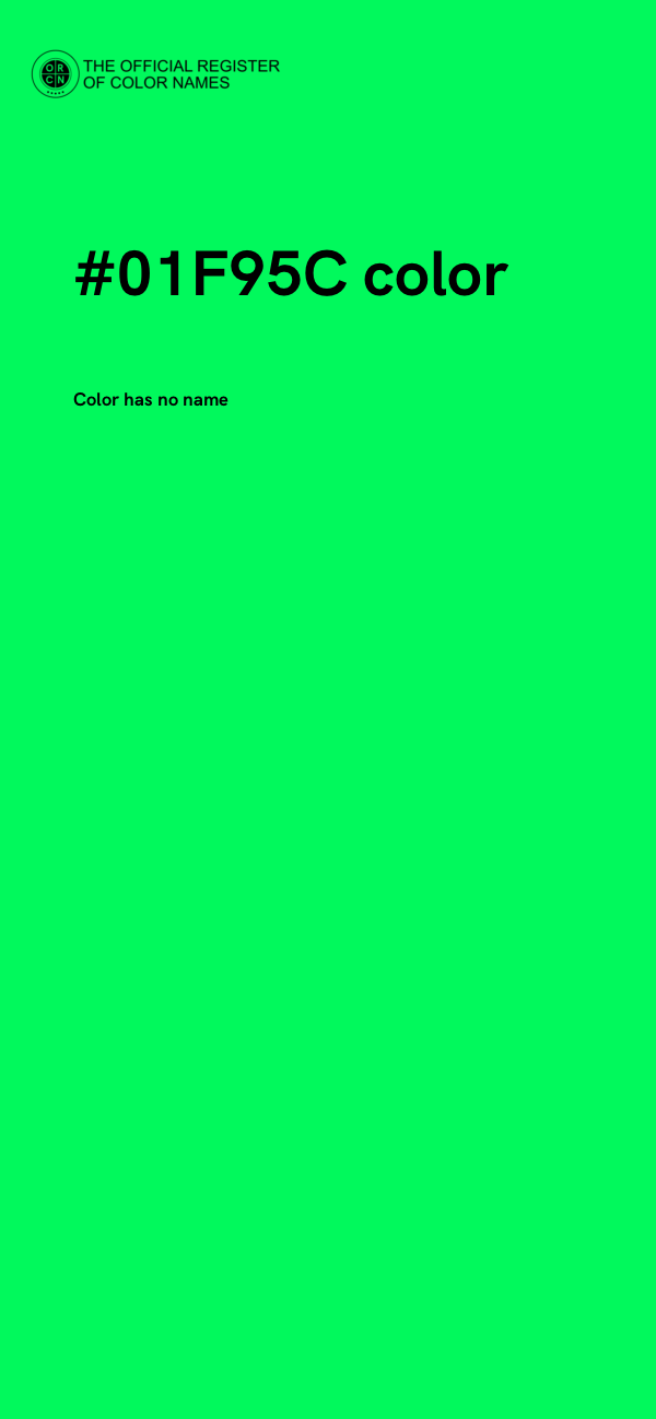 #01F95C color image