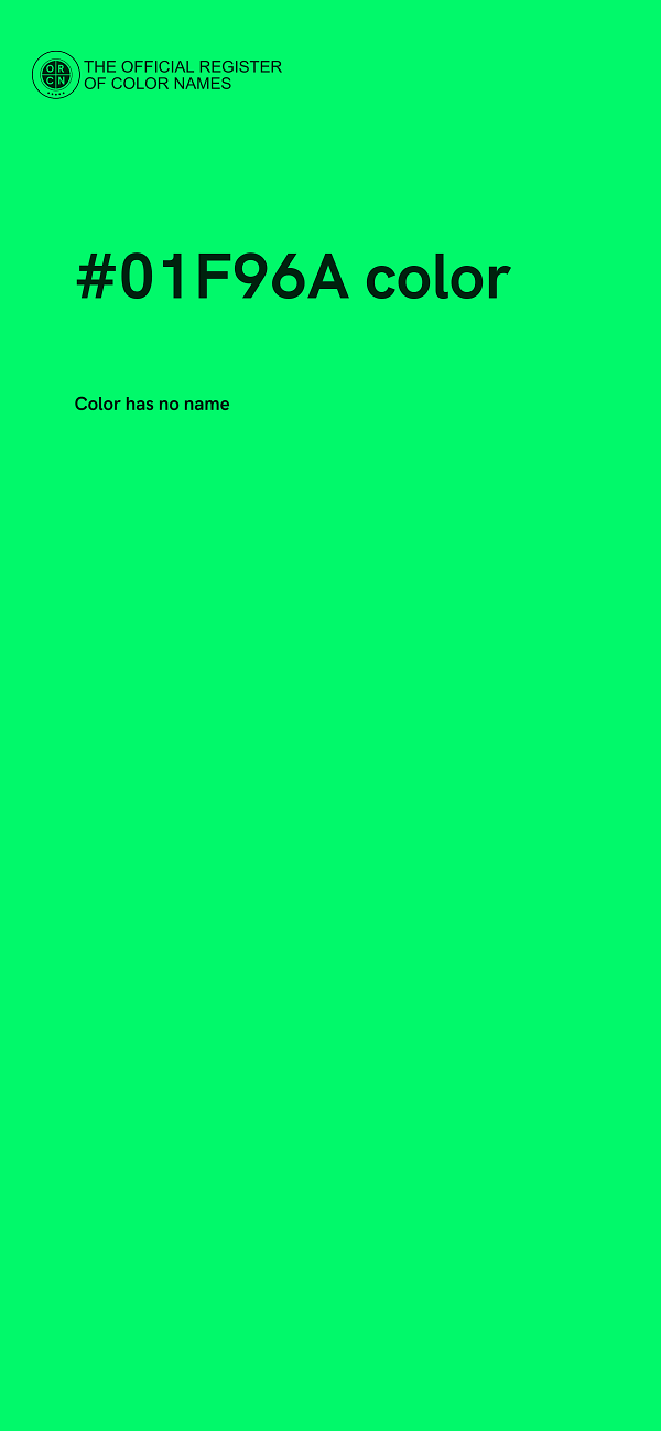 #01F96A color image