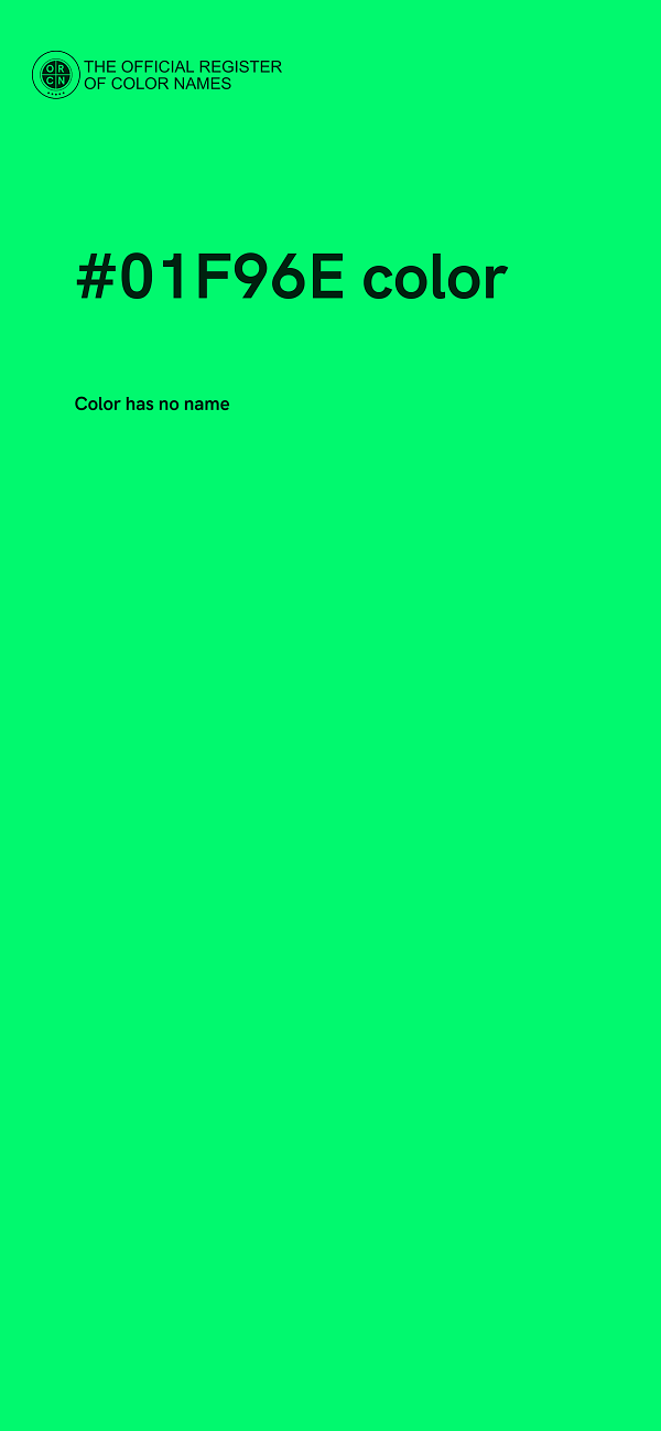 #01F96E color image