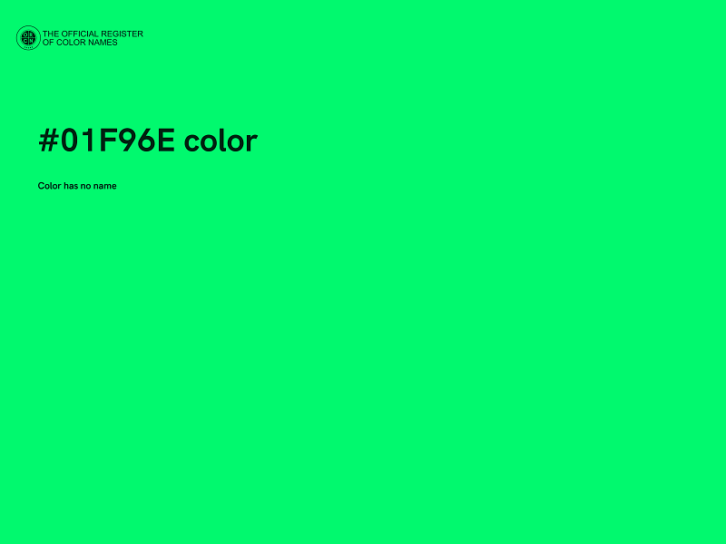 #01F96E color image
