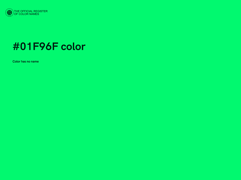 #01F96F color image