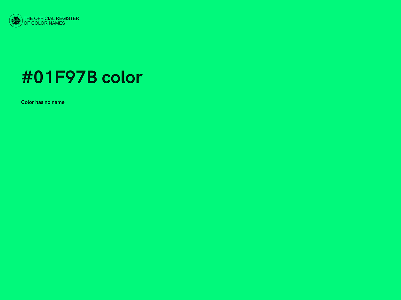 #01F97B color image
