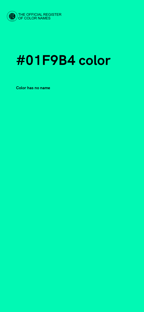 #01F9B4 color image