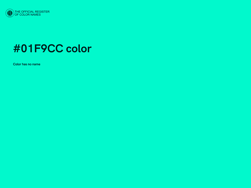 #01F9CC color image