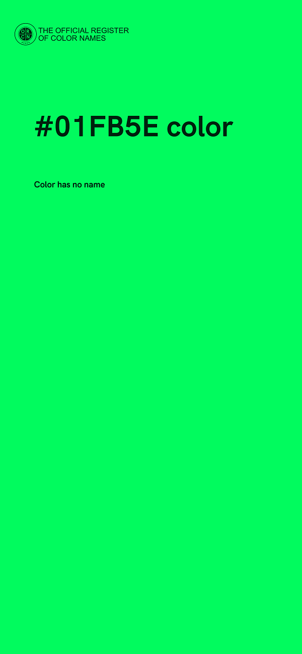 #01FB5E color image