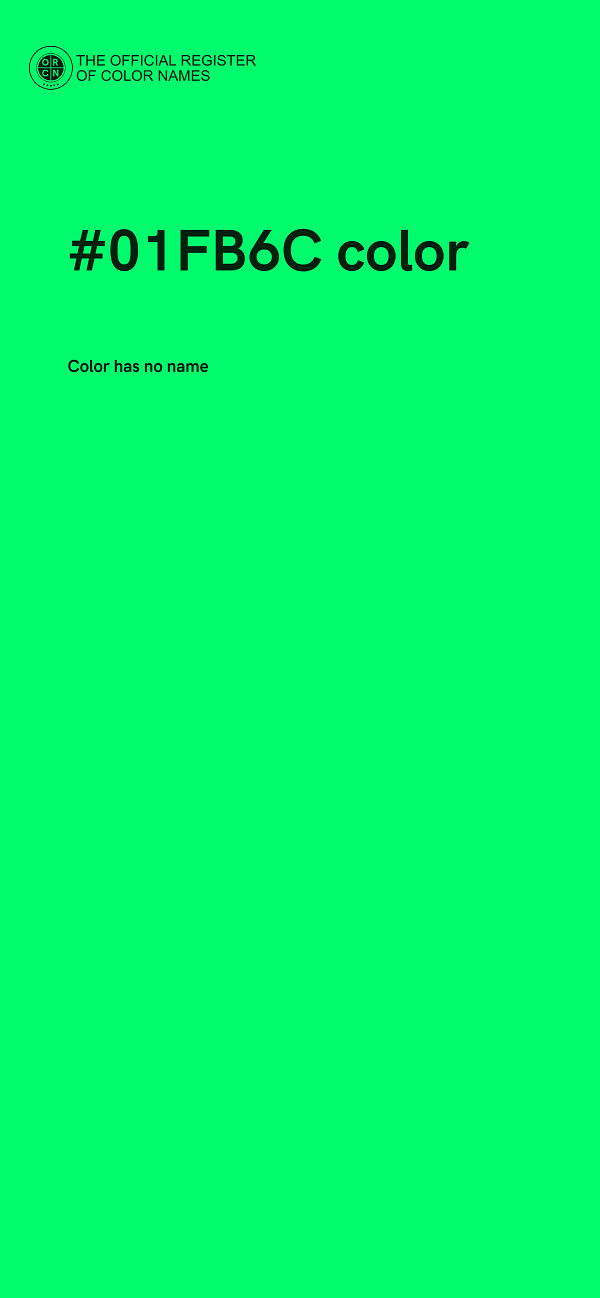 #01FB6C color image