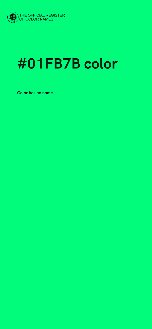 #01FB7B color image