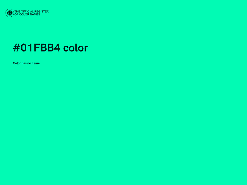 #01FBB4 color image