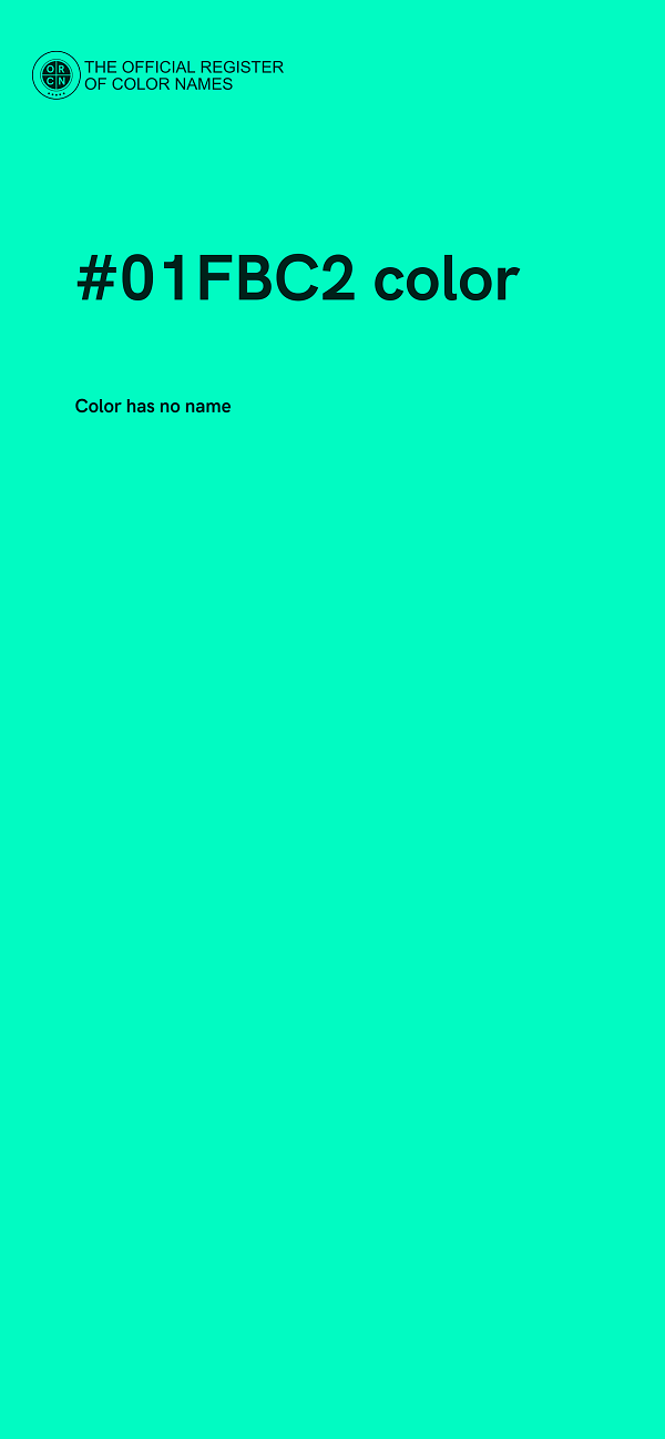 #01FBC2 color image