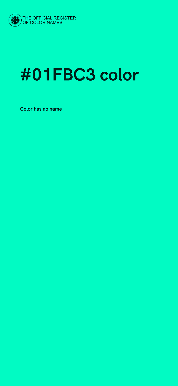 #01FBC3 color image