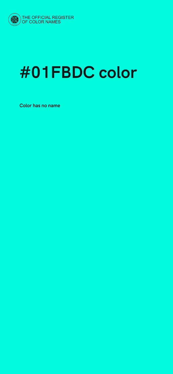 #01FBDC color image