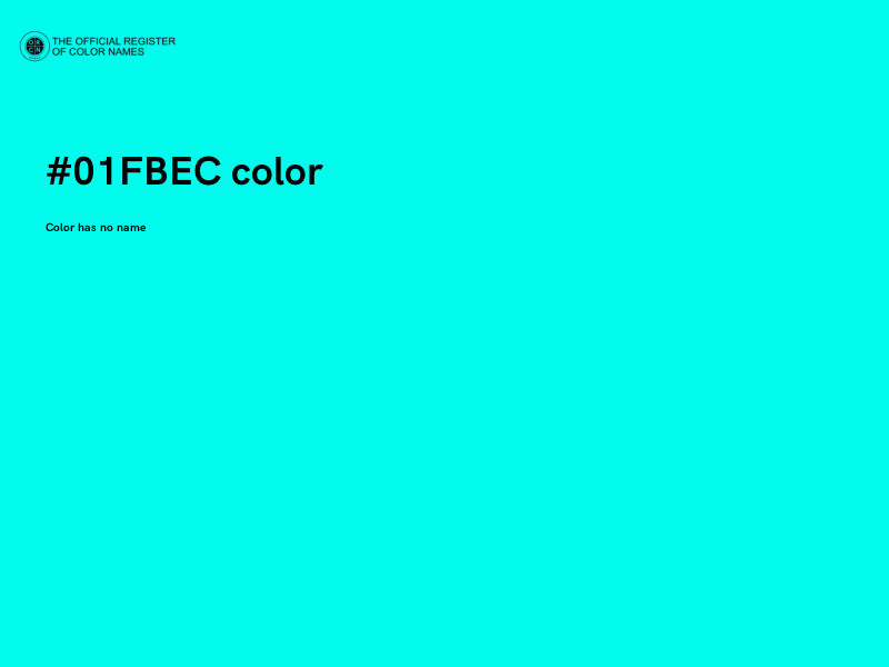 #01FBEC color image