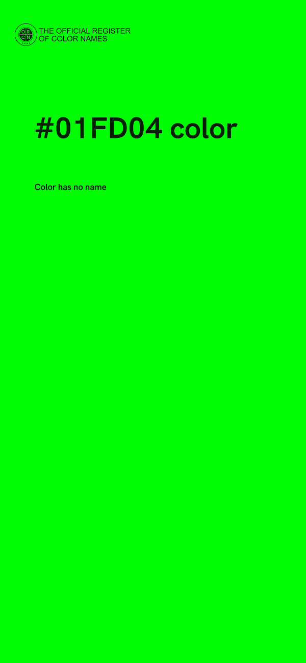 #01FD04 color image