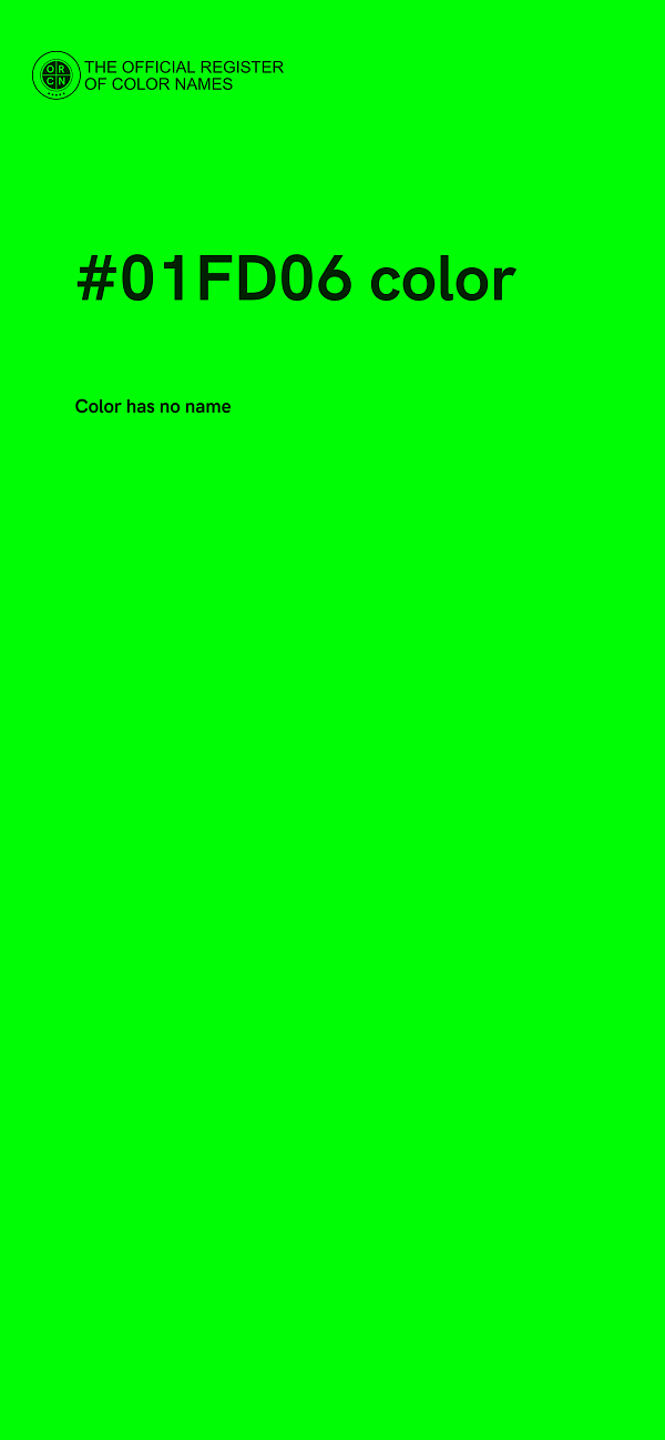 #01FD06 color image