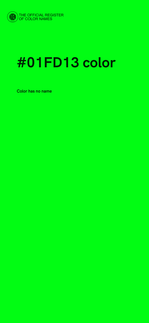 #01FD13 color image