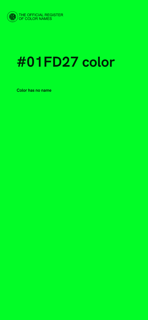 #01FD27 color image