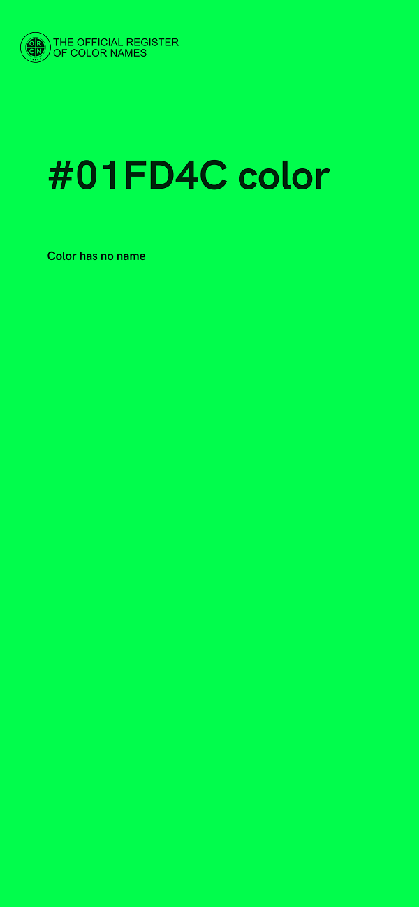 #01FD4C color image