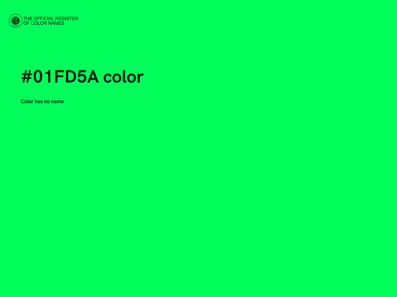 #01FD5A color image