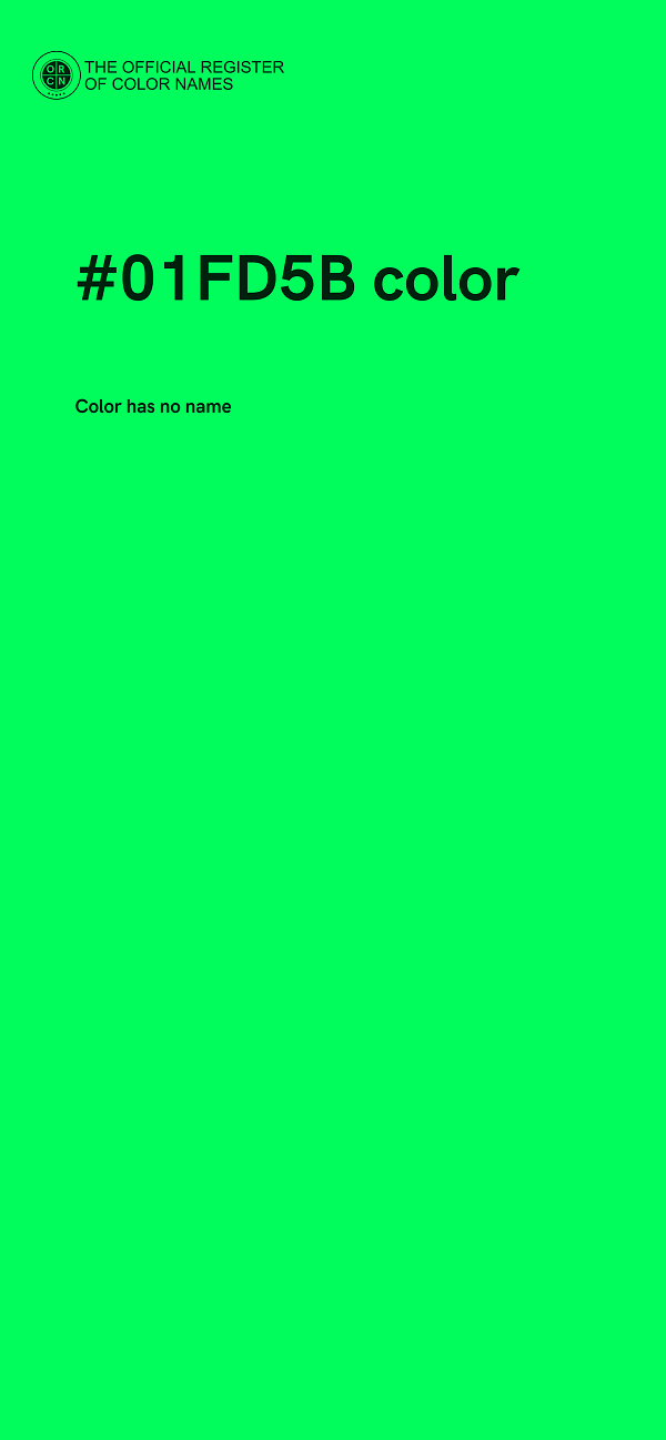 #01FD5B color image