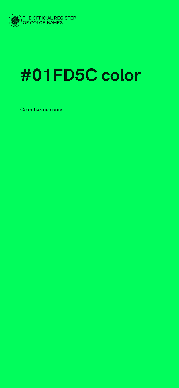 #01FD5C color image