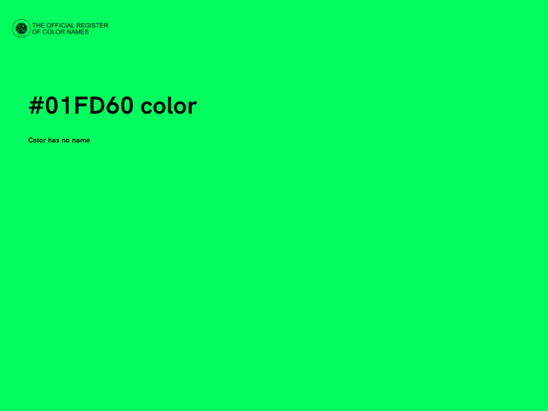 #01FD60 color image
