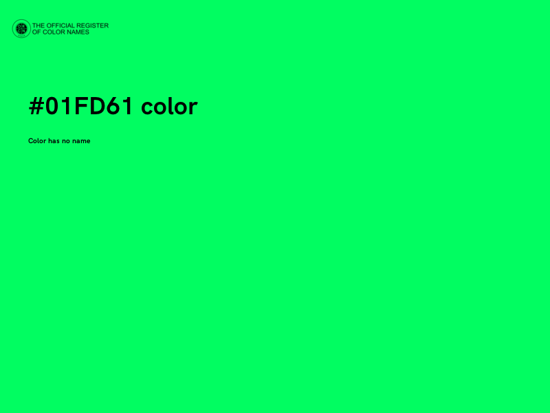 #01FD61 color image