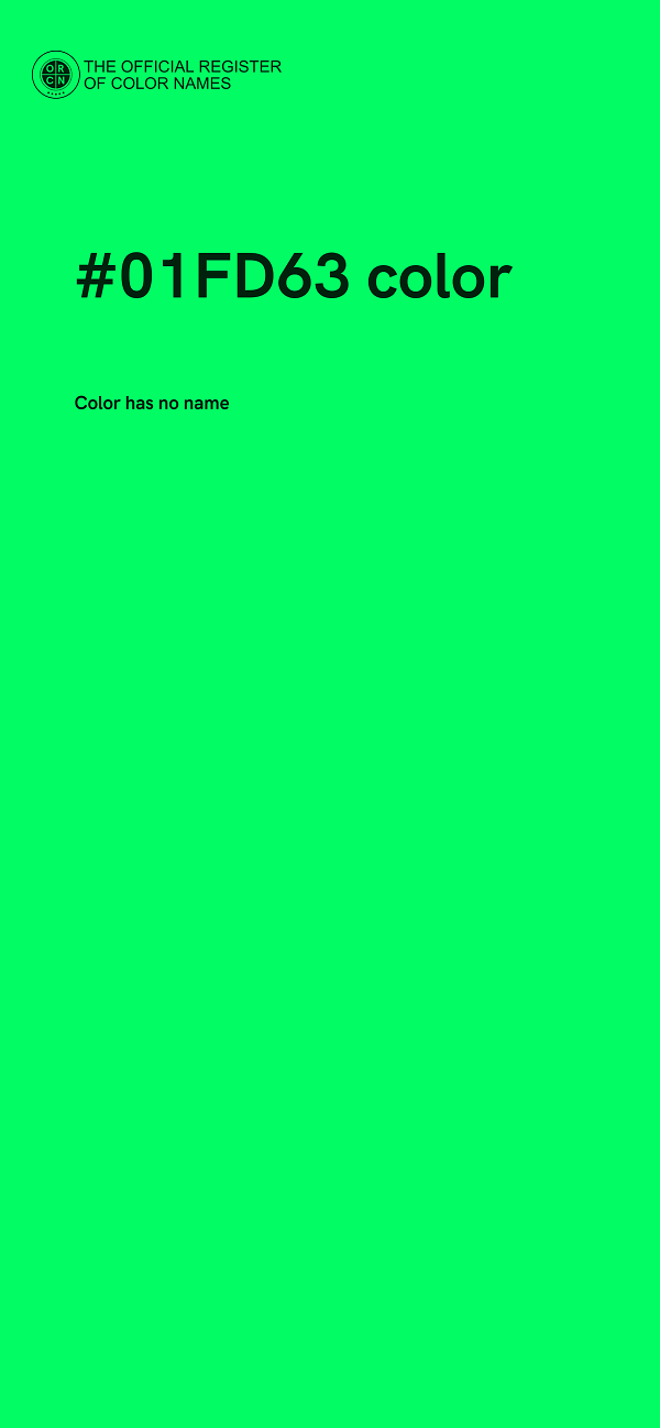 #01FD63 color image