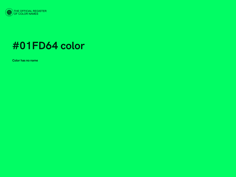 #01FD64 color image
