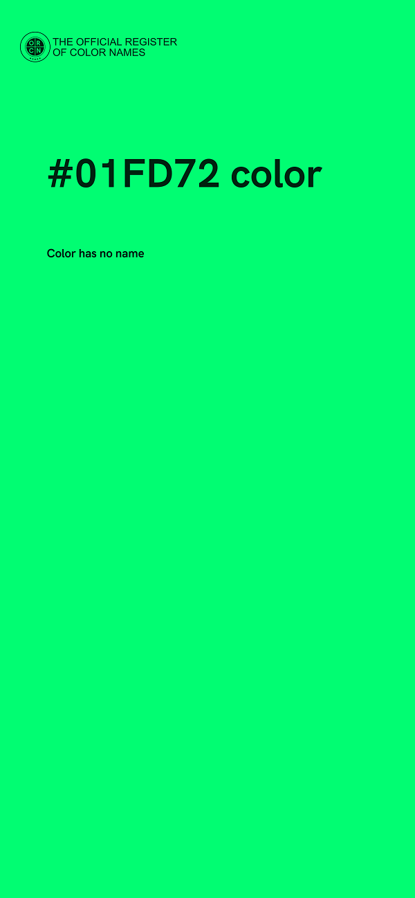 #01FD72 color image