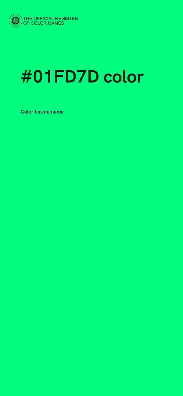 #01FD7D color image