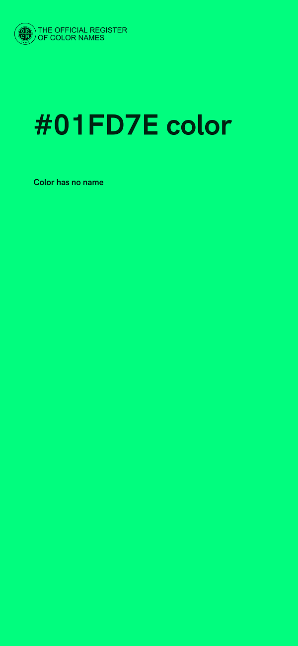 #01FD7E color image