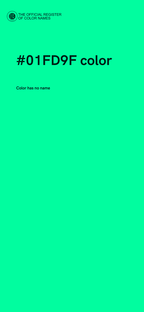 #01FD9F color image