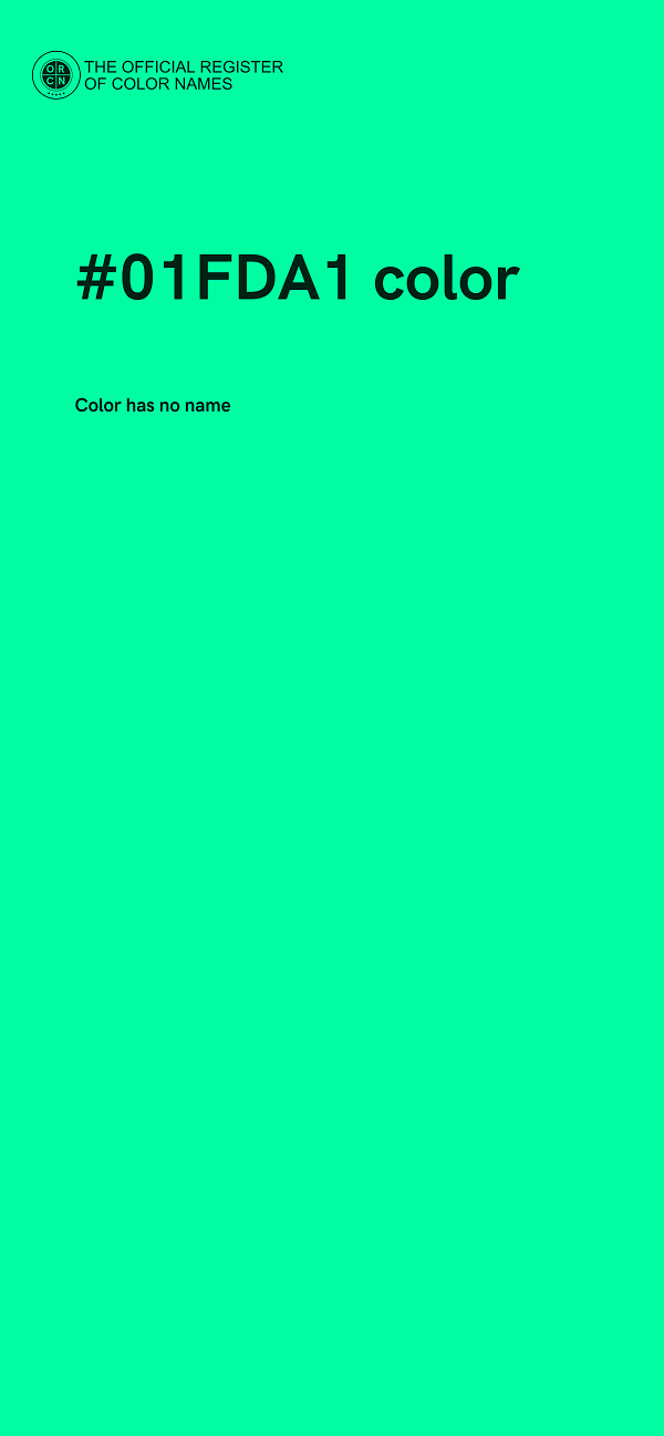 #01FDA1 color image