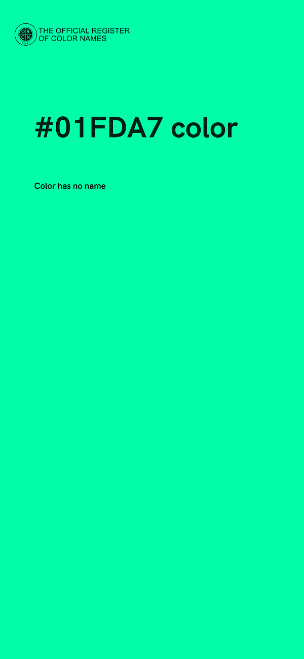 #01FDA7 color image