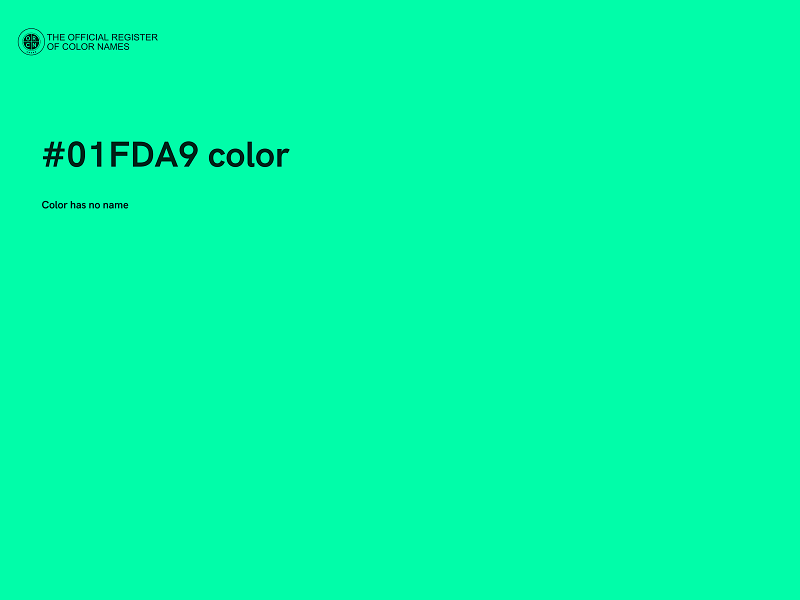 #01FDA9 color image