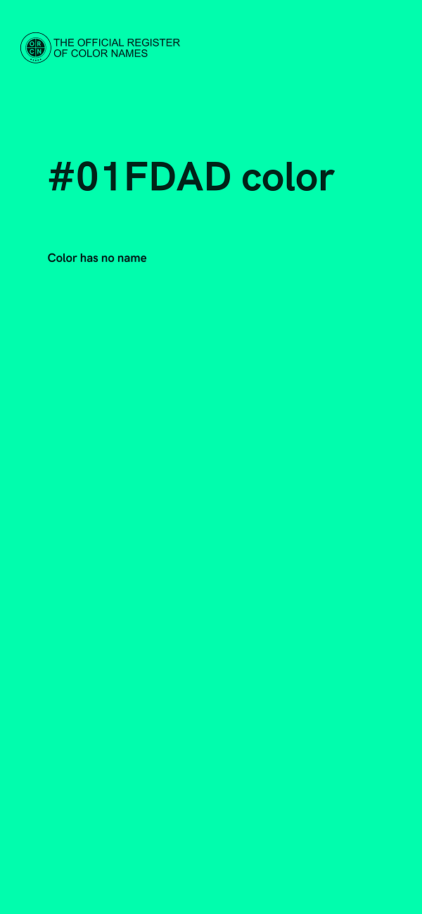 #01FDAD color image