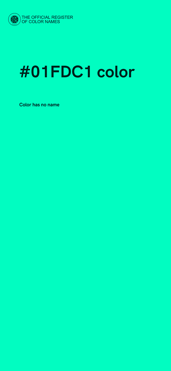 #01FDC1 color image