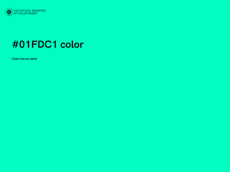 #01FDC1 color image