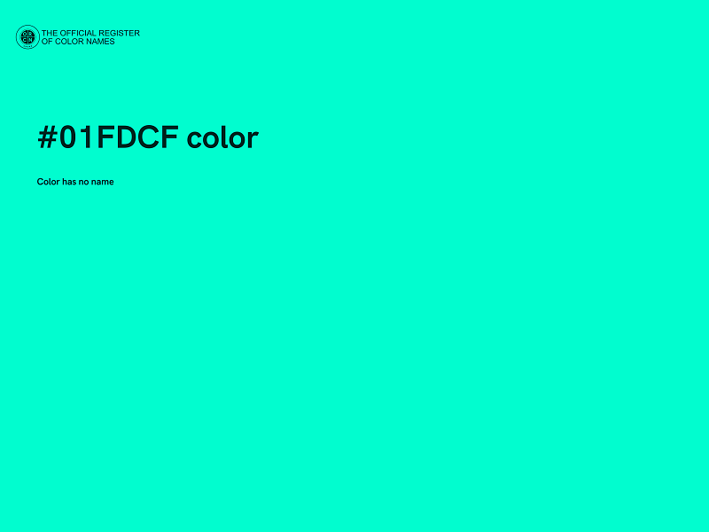 #01FDCF color image