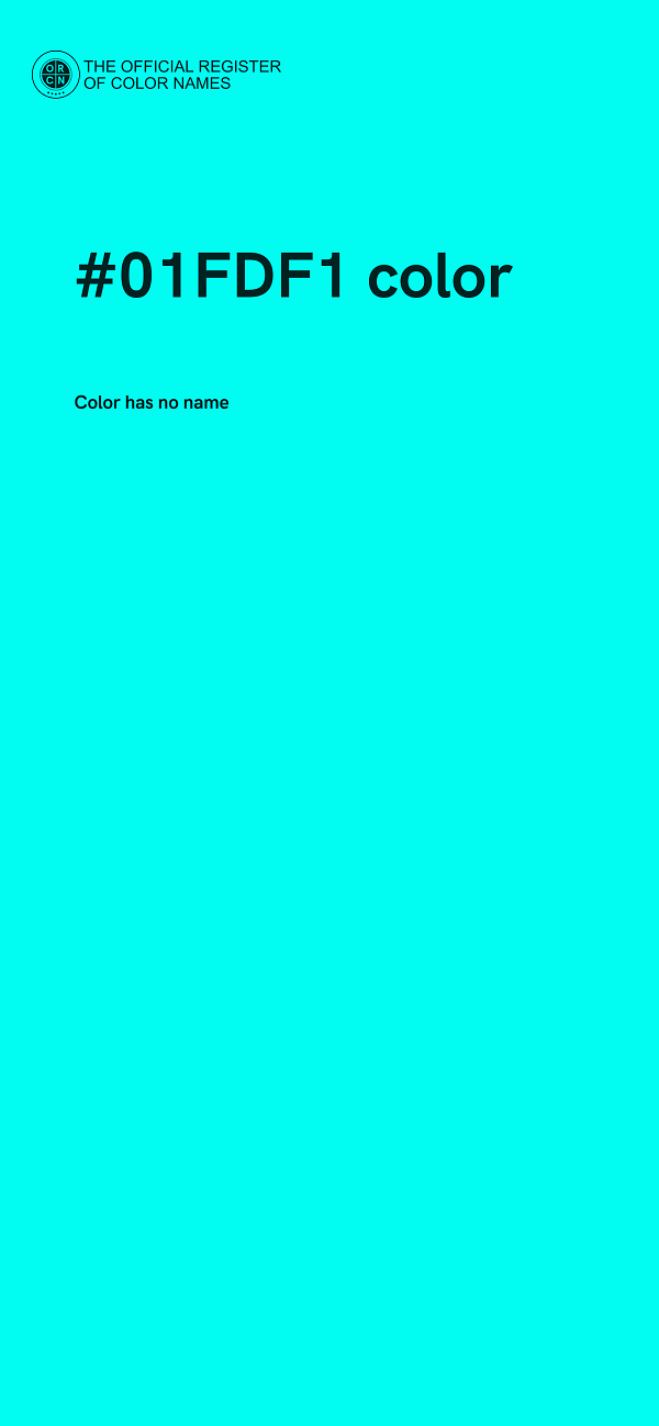 #01FDF1 color image