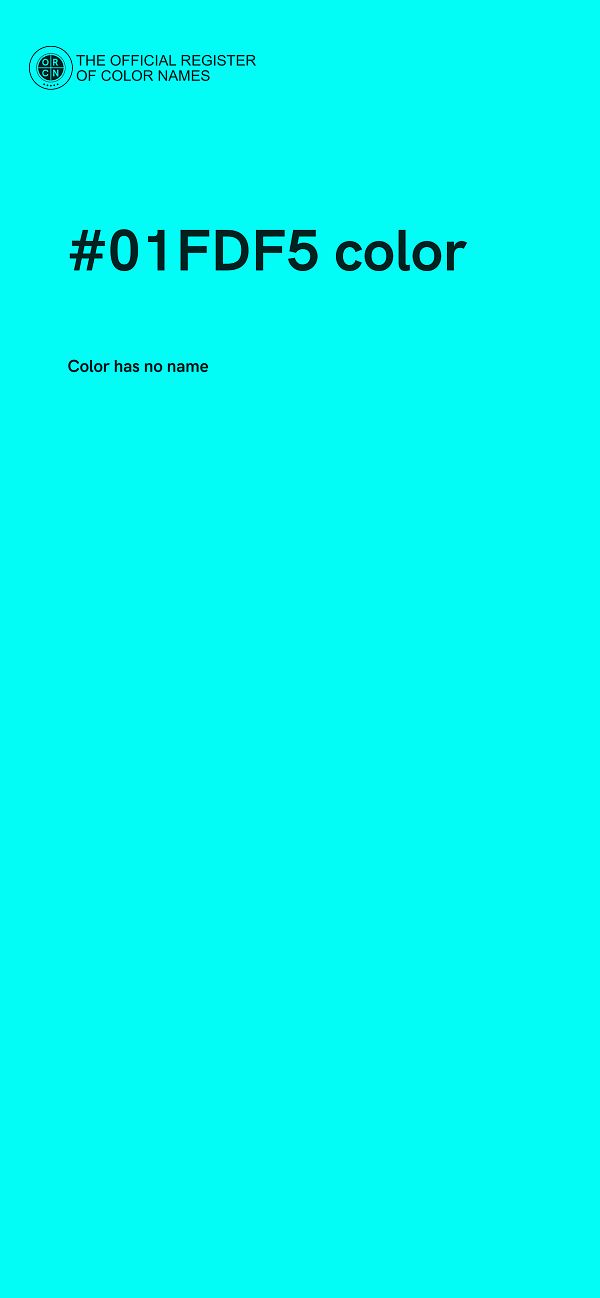 #01FDF5 color image