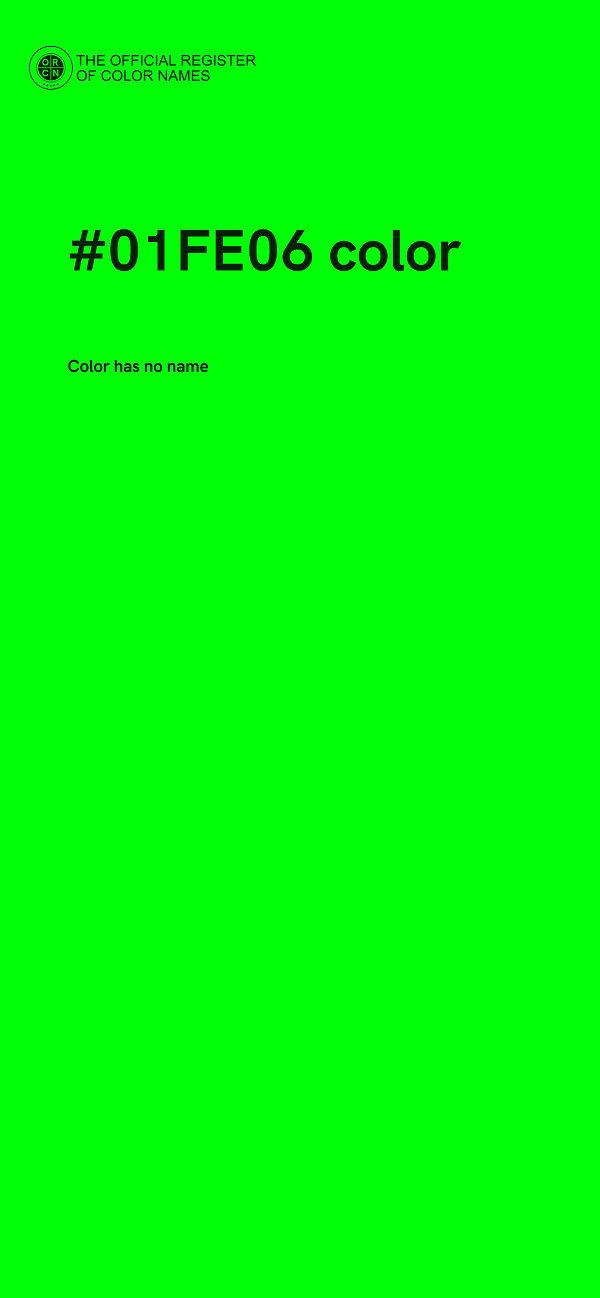 #01FE06 color image
