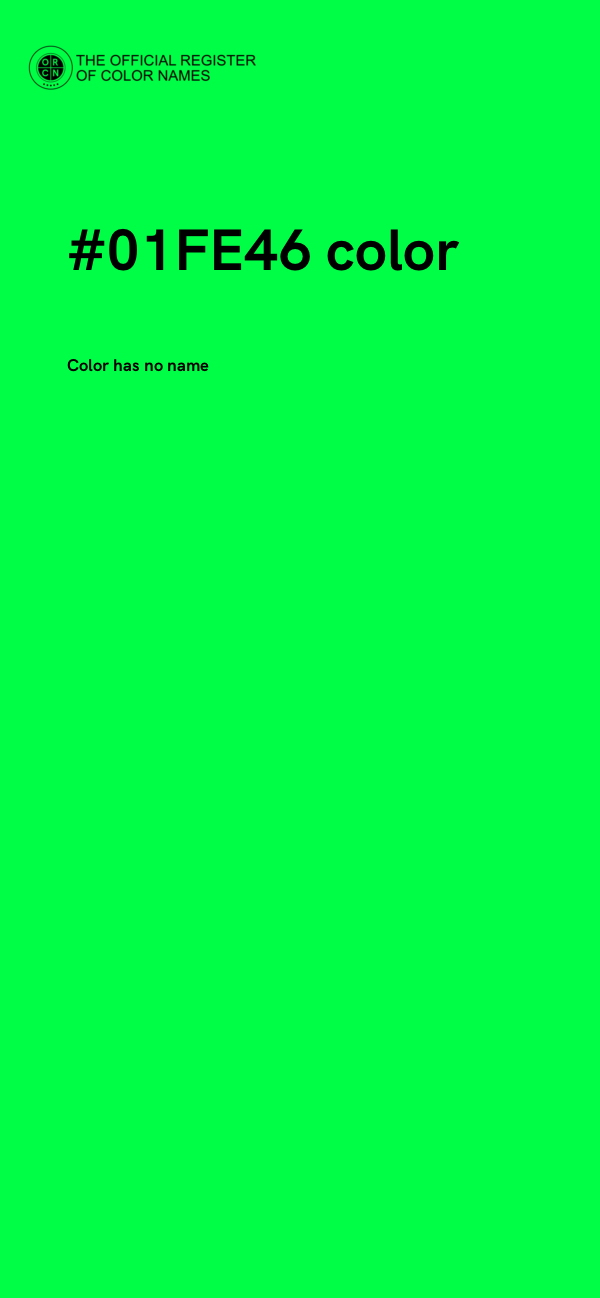 #01FE46 color image