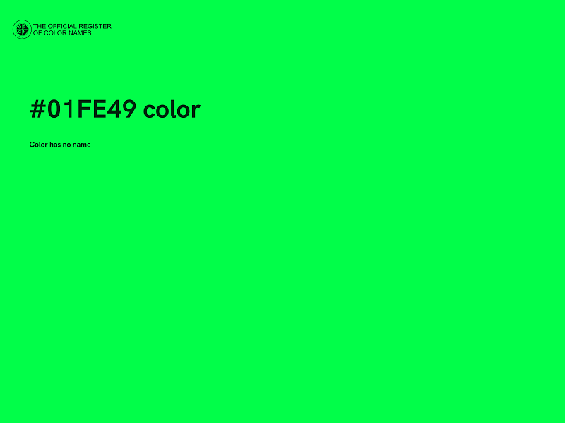 #01FE49 color image