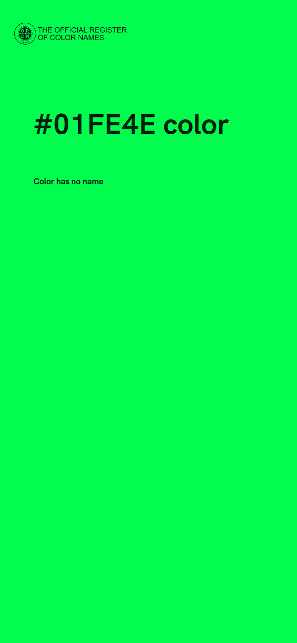 #01FE4E color image